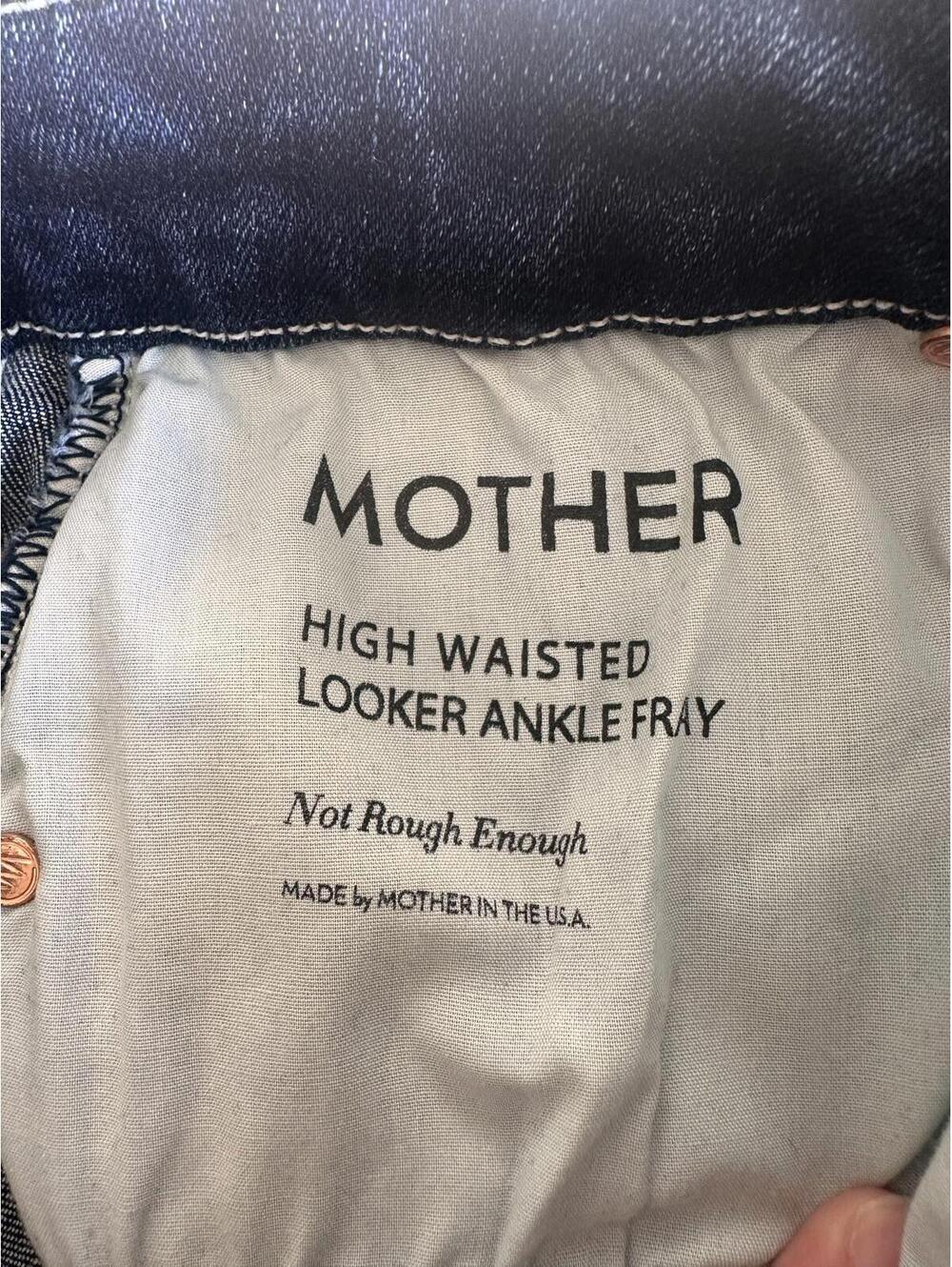 MOTHER The High Waisted Looker Ankle Fray in Not Rough Enough Women’s size 26 - Picture 7 of 15